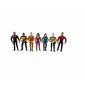 Star Trek: The Next Generation Vintage 1990s 4” Action Figure Lot Of 7 Playmates